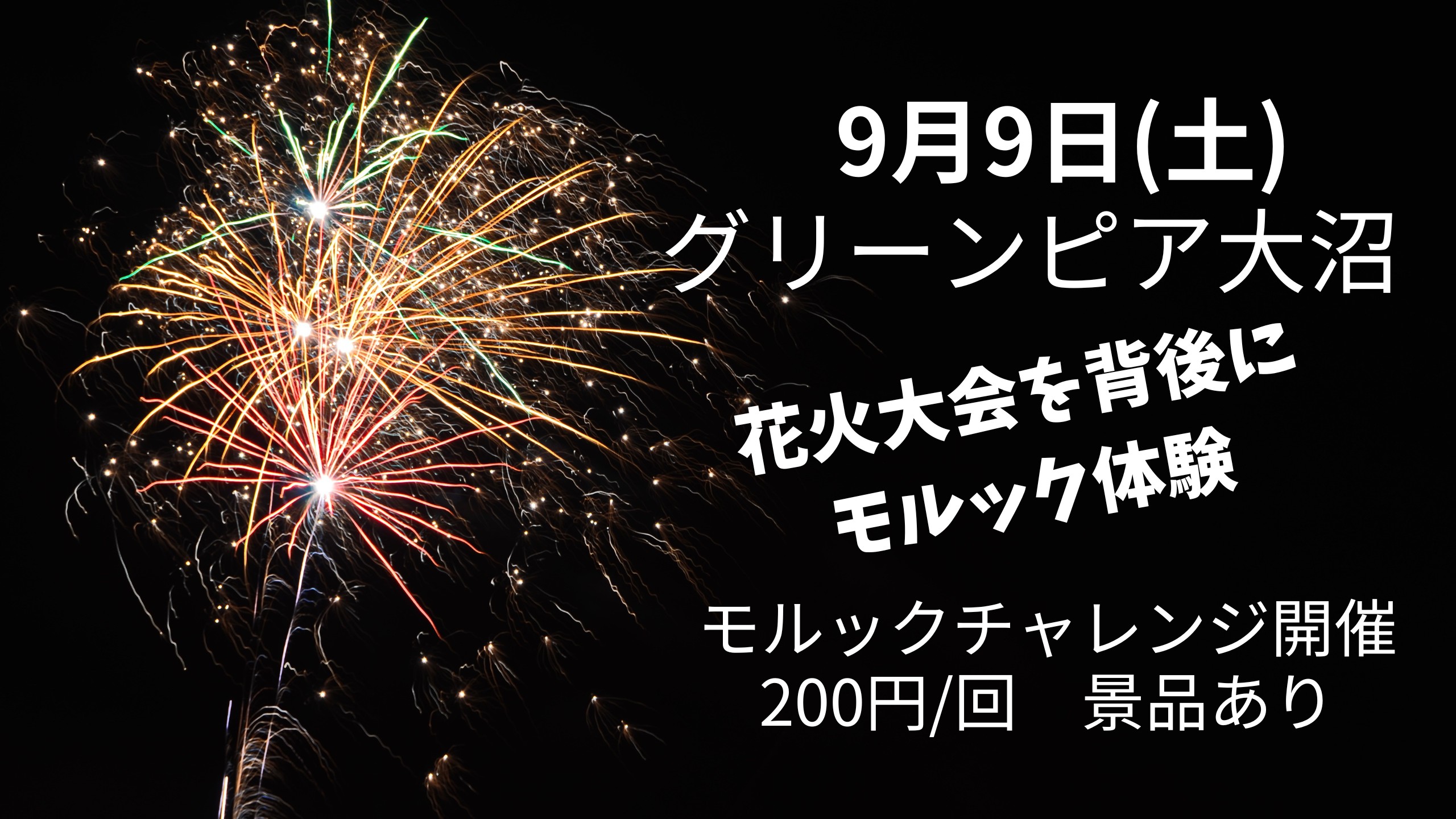 え〜るモルック花火モルックの旅　inグリーンピア大沼