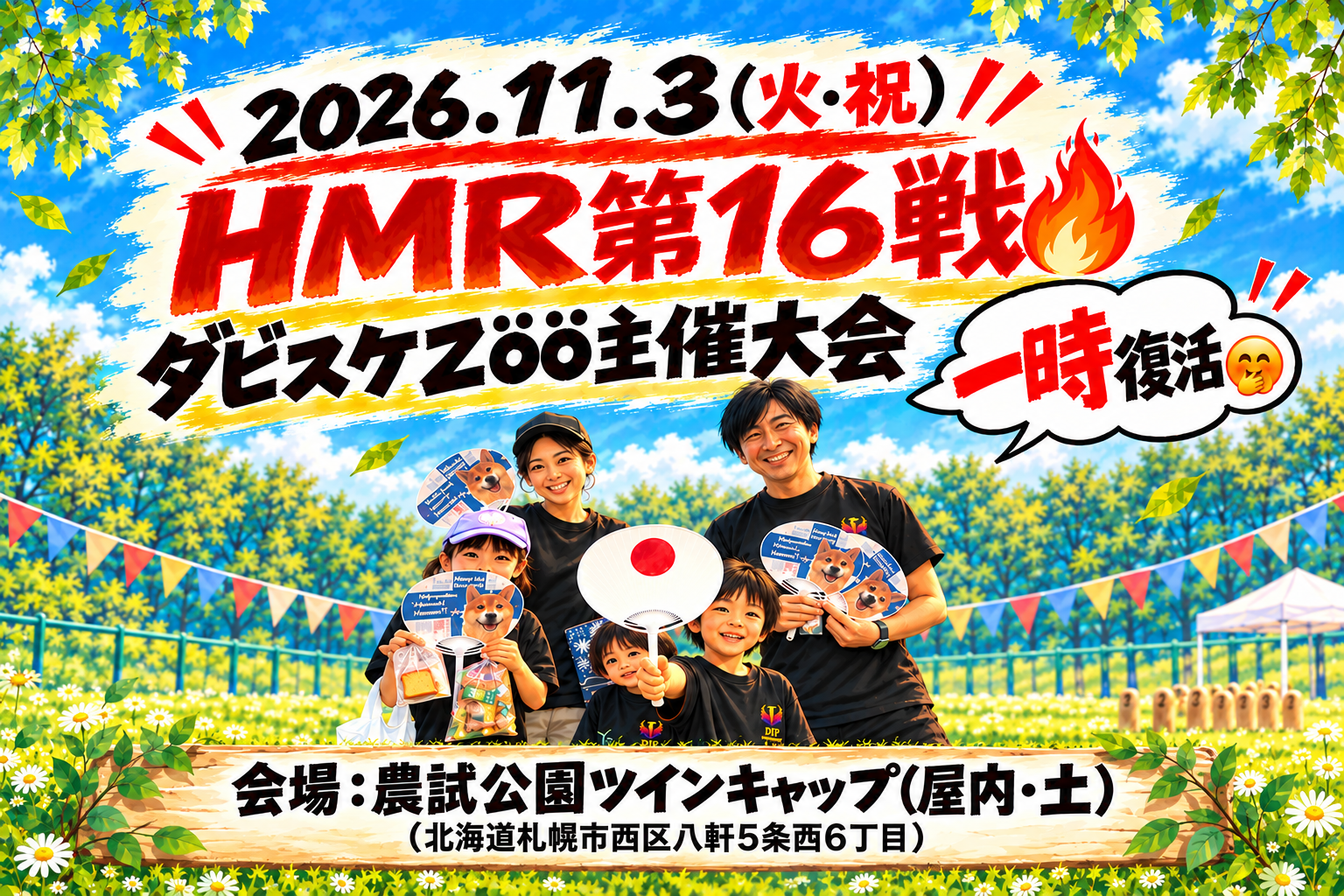 HMR(北海道モルック定期大会)第16戦🔥（新人戦はまだ空きありますよ♪）